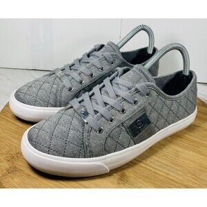 G BY GUESS Women's Shoes 7.5M Sneakers Quilted GGBacker Metallic Accents